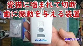 修理№ 624【愛猫に噛まれて切断 歯に振動を与える装置】視聴者様からの修理依頼