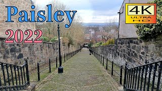 Guide to Paisley / 2022 / 4K / (Glasgow Vlog Day5-1) / A Walk Through / Scotland / UK / sightseeing