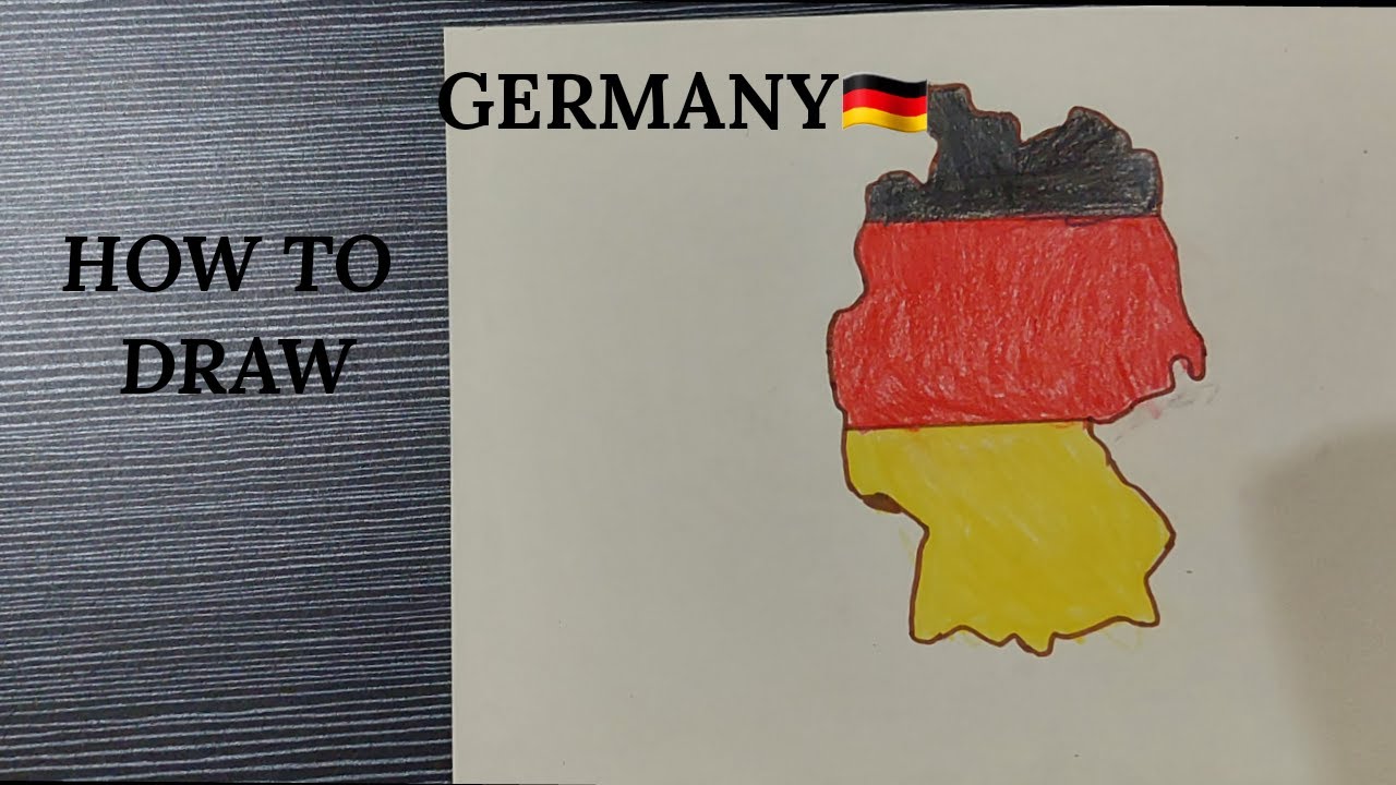 Drawing Germany Country Map Step By Step Youtube