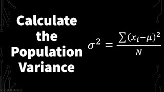 How To Calculate The Population Variance | Statistics