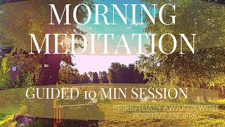 ♡10mins [528Hz] ♡ BEST GUIDED MORNING MEDITATION | Start your day with positive mind and motivation!