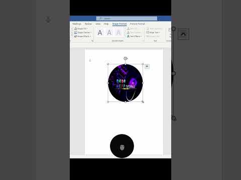 Amazing MS Word Trick | Crop Image In Circle Using MS Word #shorts #msword #mswordtricks #mswordtips