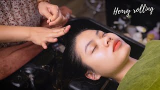 ASMR relaxing massage therapy for Deep Sleep - ASMR hair washing with Head Massage & Hair Cracking