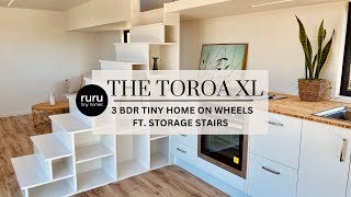 Ruru Tiny Homes: The Toroa XL - Three bedrooms tiny home on wheels