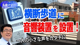 【長橋けい一】1分でわかる実績Ⅰ🔦横断歩道に音響装置を設置！