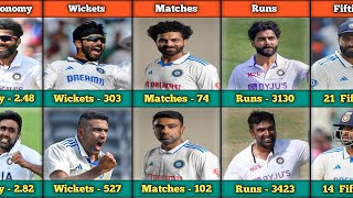 Comparison: Ravindra Jadeja vs Ravichandran Ashwin In Test Cricket || Who is the Better Allrounder