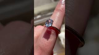 Lavender Bliss: 2.37ct Dakota Lavender Cornflower Sapphire Engagement Ring