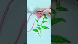 Amazing 3D Flower Embroidery Steps #shorts #trending #viral #new #foryou #video #ytshorts