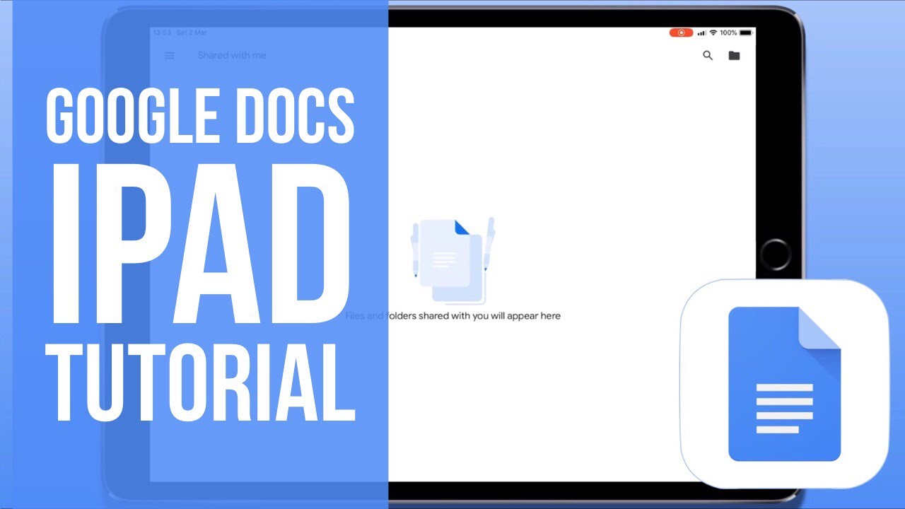 Google Docs For Ipad Tutorial 2019 Youtube
