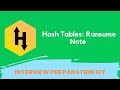HackerRank Hash Tables: Ransom Notes problem solution in Python | Interview Preparation Kit