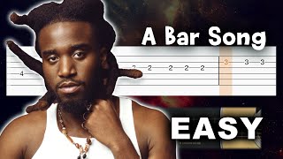 Shaboozey - A Bar Song (Tipsy) - EASY Guitar tutorial (TABS)