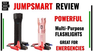 JUMPSMART 10 in 1 Jump Starter Flashlight and more Review and Demo