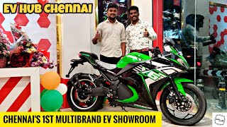 Electric Bike Tamil | Chennai 1st MultiBrand EV Showroom | EV Hub | Electric Scooter | Crewvlogs #ev