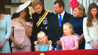 British Royal Family Depart & Meghan's BALCONY DEBUT ALL MOMENTS - Trooping The Colour 2018