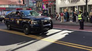 UNPRECEDENTED HEAVY VOLUME OF NEW YORK STATE TROOPERS POURING INTO NYC FOR PRESIDENTIAL RESULTS.