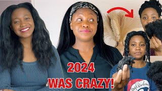 Natural hair review of 2024! Aggressive length retention review