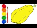 how to draw papaya for toddlers kids magic finger