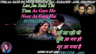 Tum Aa Gaye Ho Noor Aa Gaya Hai- karaoke With Scrolling Lyrics Eng. & हिंदी