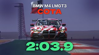 COTA 2:03.9 - BMW M4 LMGT3 | Le Mans Ultimate