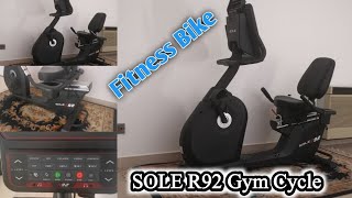 Sole Fitness Recumbent Bike R92 | all-around exercise bike more comfortable and supportive work out