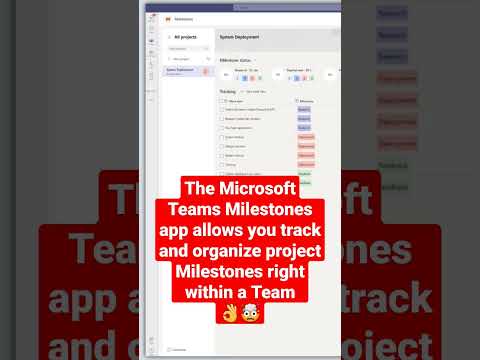 #shorts Is this the best free Microsoft Teams project management app? Microsoft Teams milestones