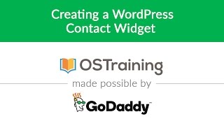 WordPress Beginner Tutorial #27: Creating a WordPress Contact Widget