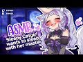 😴 Sleepy Catgirl Cuddles Her Master 🐾 | ASMR 3DIO ❤️ Purring & Meowing