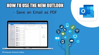 How to SAVE an Email as PDF On The New Microsoft Outlook Using a Mac Computer - Basic Tutorial | New