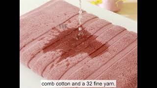 YRF-Cotton Hotel Handuk,Handuk Mandi 100% Katun Putih Mewah,Handuk Hotel Wajah,Handuk Kustom,Video