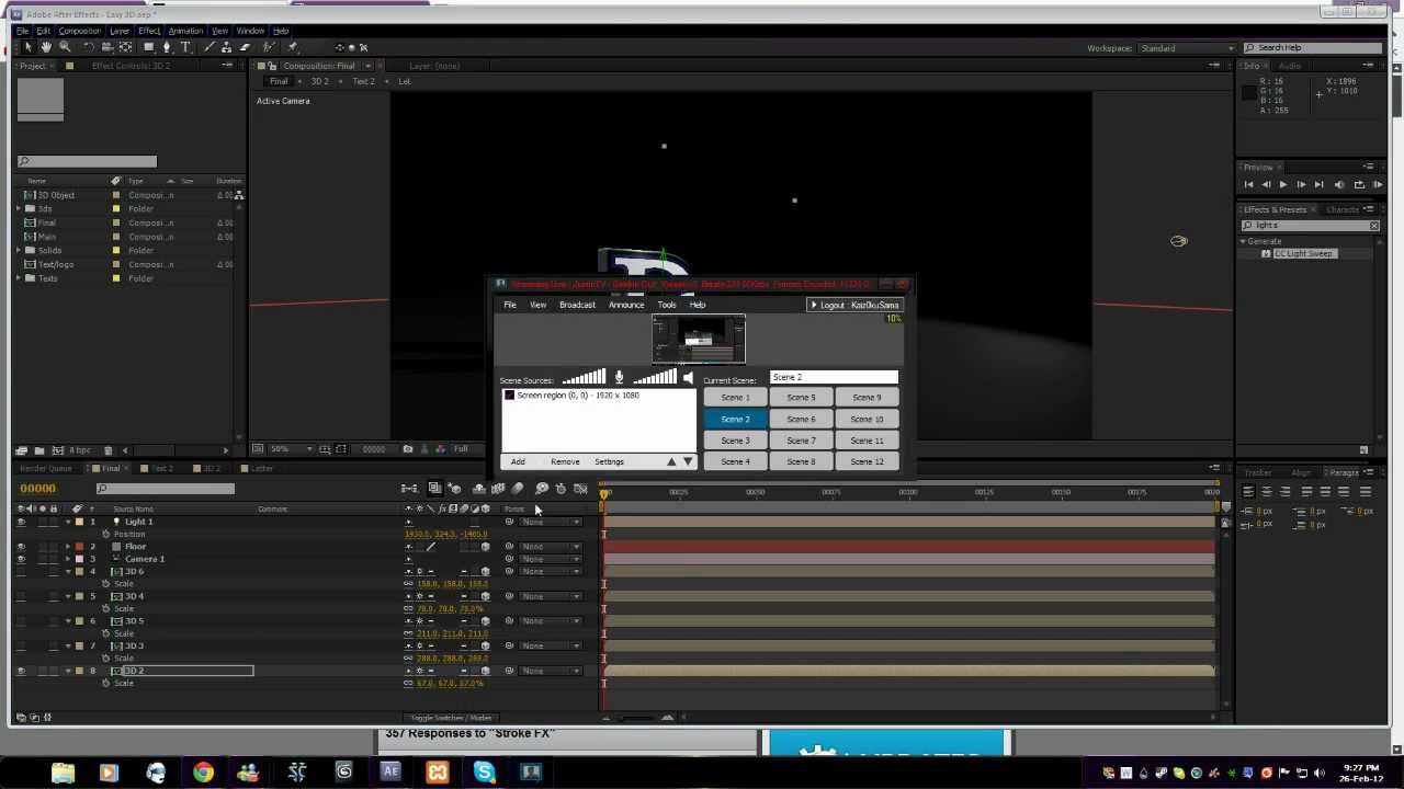 After Effects 3d Tutorial Part 2 Youtube