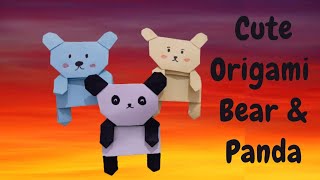 Origami Teddy Bear Easy / Origami Teddy bear / Origami Bear Bookmark