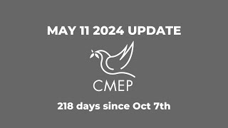 May 11 Update from CMEP's ED Rev. Dr. Mae Elise Cannon