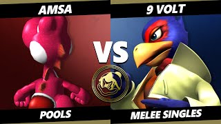 Daddy's Den - aMSa (Yoshi) Vs. 9 Volt (Falco) Smash Melee - SSBM