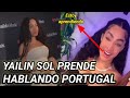 Yailin empieza hablar portugués mientras se prepara para asistir a los Latín Grammy