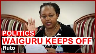 Blow To Ruto;  Waiguru Keep Off UDA, As Fresh Details Emerge On Her Latest Move | news 54