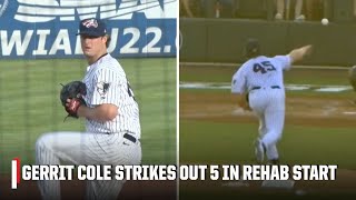 Gerrit Cole punches out 5 batters in first rehab start 💪 | ESPN MLB