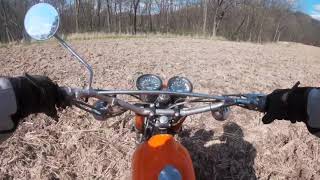 1972 Yamaha DT2 Old Man playing in the dirt