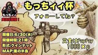 【荒野行動】もっちィィ杯　QT実況生配信　【実況：もっちィィの日常】