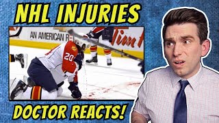 Doctor Reacts to NHL WORST Injuries - Part 1