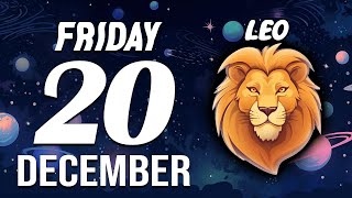 LEO ♌ Daily HOROSCOPE ❤ December 20, 2024 🔮 WOW 🤠 AN UNEXPECTED GIFT 😍