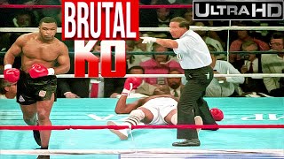 Mike Tyson Destroy Michael Spinks With A Brutal KNOCKOUT Combo | Highlights Fight Full HD