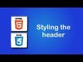 HTML5 and CSS3 Beginner Tutorial 38 - Creating the header layout