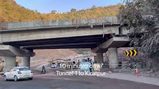 10 minutes drive Kainchi Mod to Kiratpur via new Four Lane Expressway Unedited Video 4K