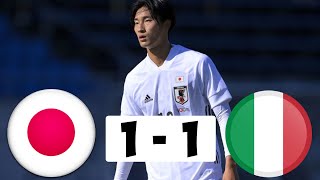 9月26日 日本 vs イタリア ハイライト \u0026 すべての目標 (1-1)  Japan vs Italy【U-21代表親善試合】