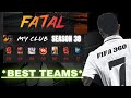 BEST *FATAL MY CLUB* TEAMS🔥| SEASON 38 | MADFUT 24