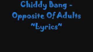 Chiddy bang - Oppisite Of Adults WiTh Lyrics