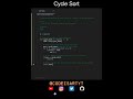 Cycle Sort Code in Python | Sorting Algorithms | Python Coding Tutorial | Python Coding Interview