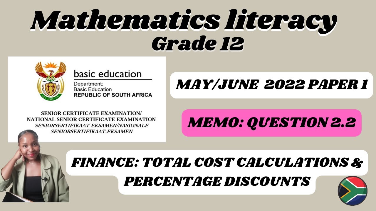 Grade 12 Mathematics Literacy Paper 1 Exam Guide (May/June 2022 ...