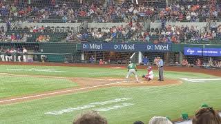 Elvis Andrus 1st at bat as Oakland A's vs Texas Rangers 6/21/21