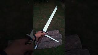 Custom Handmade Katana Sword 28 inches Beautiful J2 Steel Hunting Katana Short Sword.